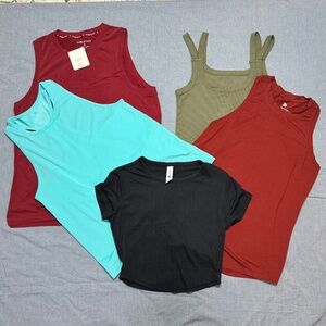 BUNDLE OF 5 Fabletics work out tops